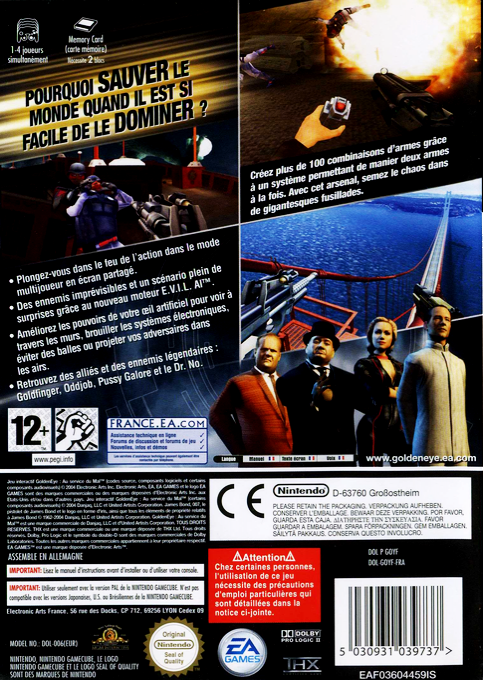 Goldeneye - Rogue Agent — box-2D-back (FR)