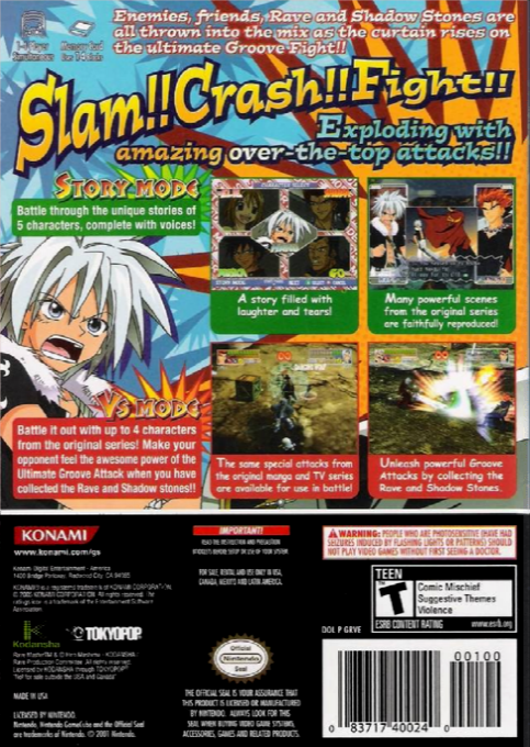 Rave Master — box-2D-back (US)