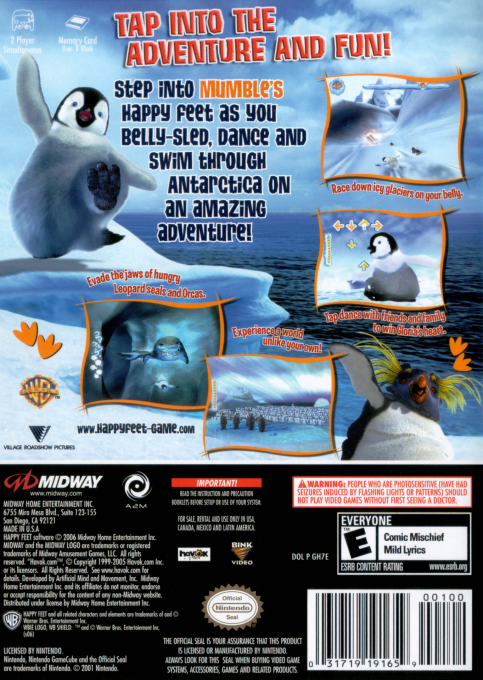 Happy Feet — box-2D-back (US)