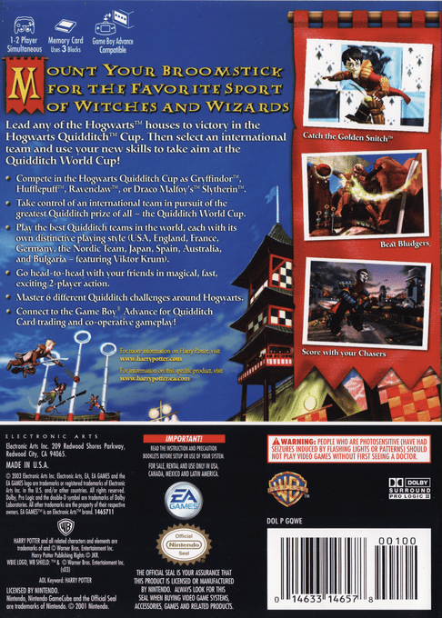 Harry Potter - Quidditch World Cup — box-2D-back (US)