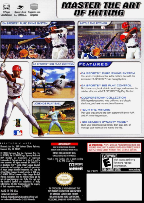 Mvp Baseball 2004 — box-2D-back (US)
