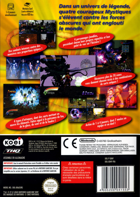 Mystic Heroes — box-2D-back (FR)
