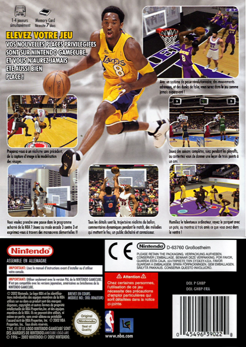 NBA Courtside 2002 — box-2D-back (FR)