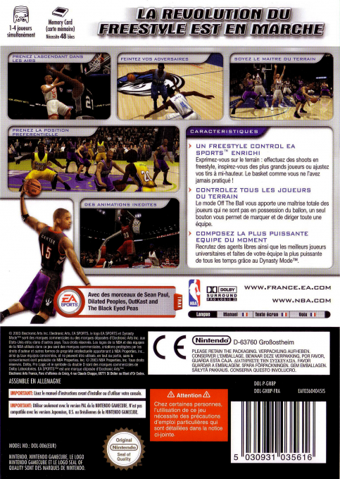 NBA Live 2004 — box-2D-back (FR)
