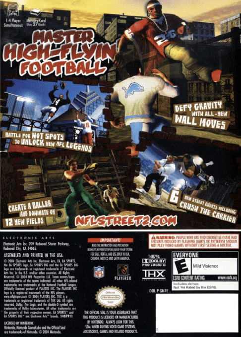 NFL Street 2 — box-2D-back (US)