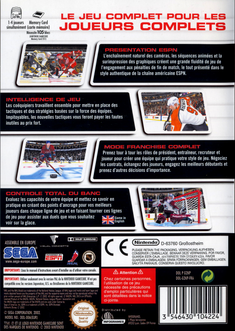NHL 2K3 — box-2D-back (FR)