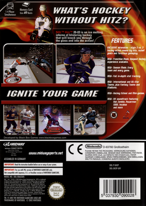 NHL Hitz 20-03 — box-2D-back (EU)