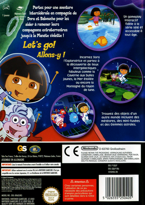 Dora the Explorer - Journey to the Purple Planet — box-2D-back (FR)