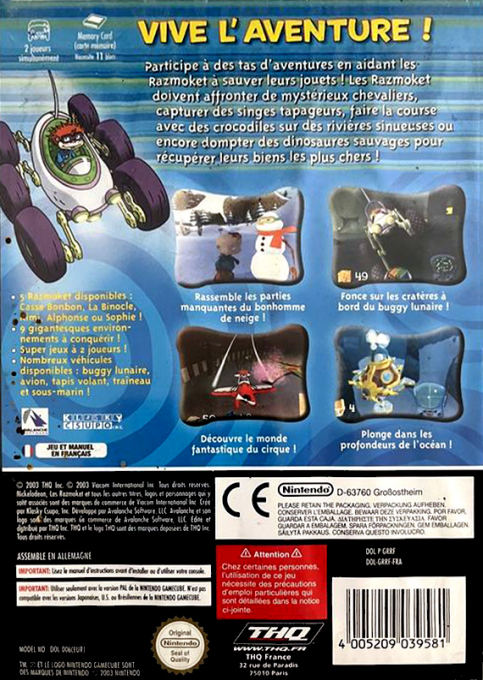 Rugrats - Royal Ransom — box-2D-back (FR)