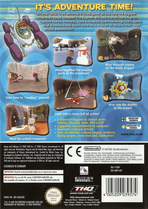 Rugrats - Royal Ransom — box-2D-back (EU)
