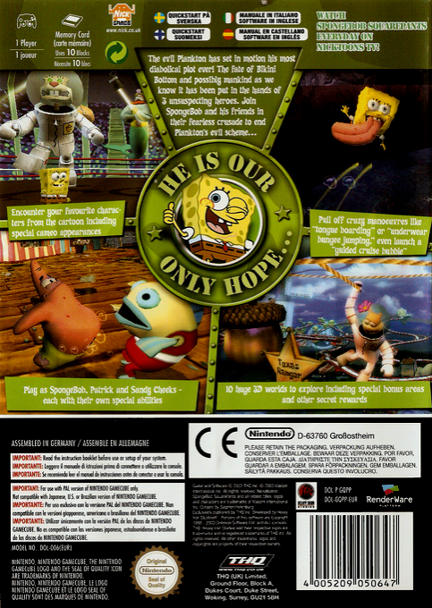 Spongebob Squarepants - Battle For Bikini Bottom — box-2D-back (EU)