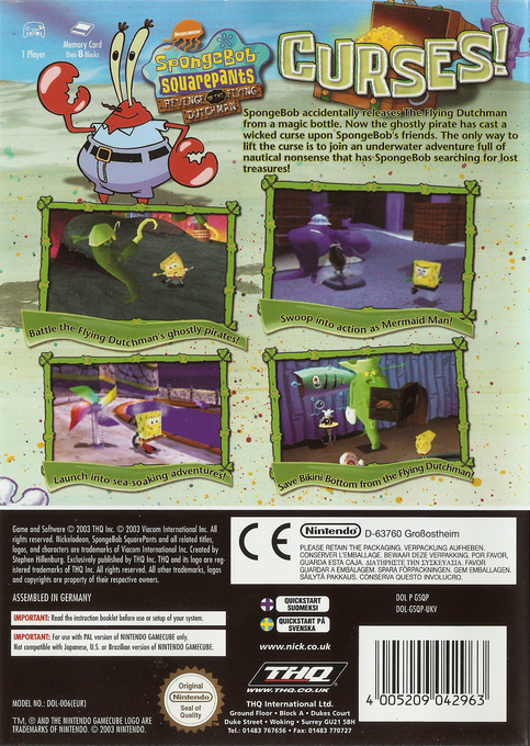 Spongebob Squarepants - Revenge Of The Flying Dutchman — box-2D-back (EU)