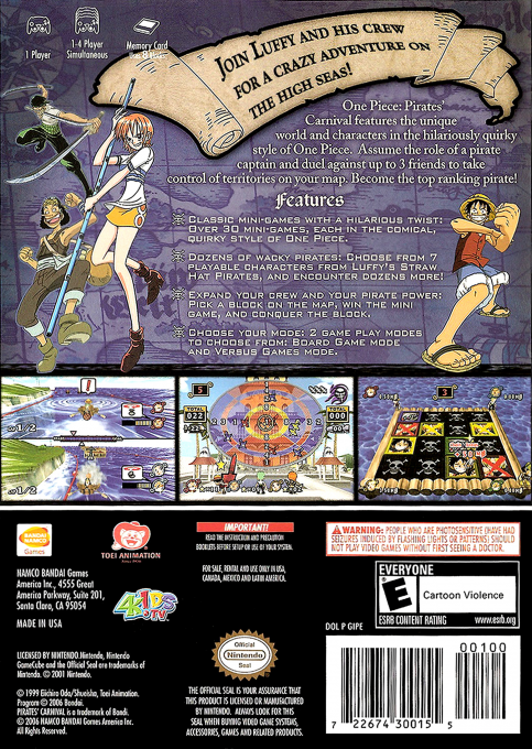 One Piece - Pirates Carnival — box-2D-back (US)
