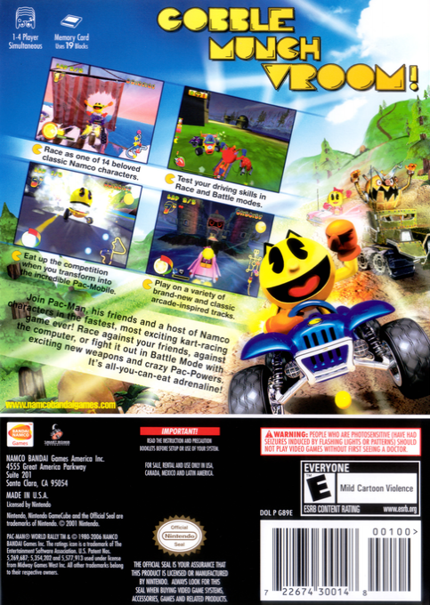 Pac-Man World Rally — box-2D-back (US)