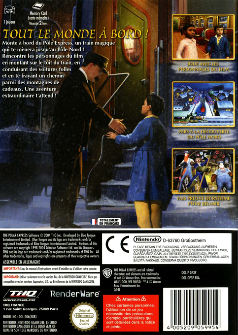 Polar Express, The — box-2D-back (FR)