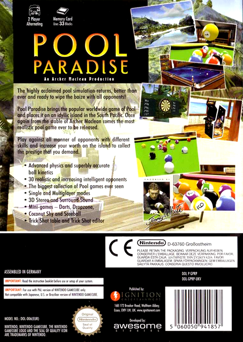Pool Paradise — box-2D-back (EU)