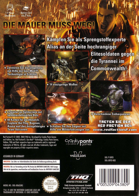 Red Faction 2 — box-2D-back (DE)