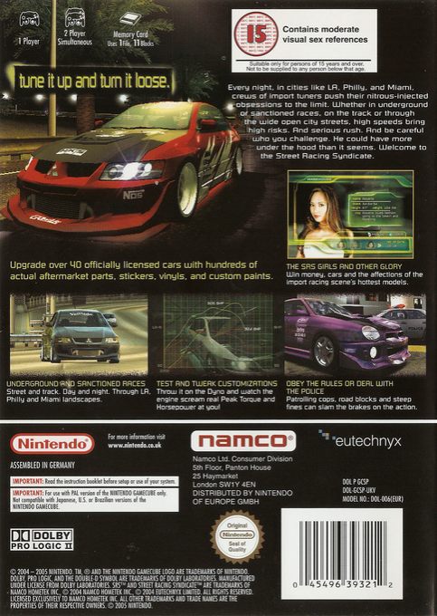 Street Racing Syndicate — box-2D-back (EU)