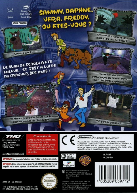 Scooby-Doo! Night of 100 Frights — box-2D-back (FR)