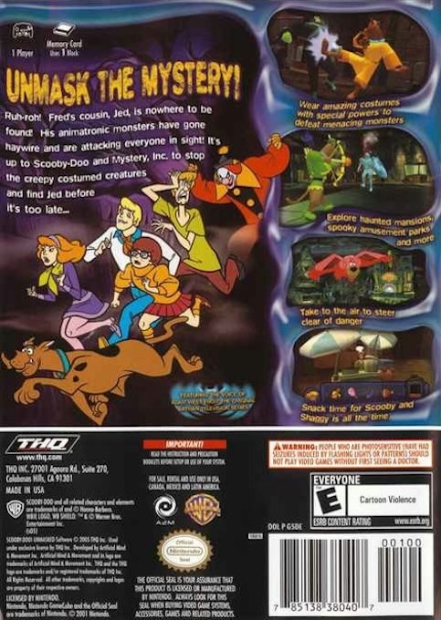 Scooby-Doo! Unmasked — box-2D-back (US)
