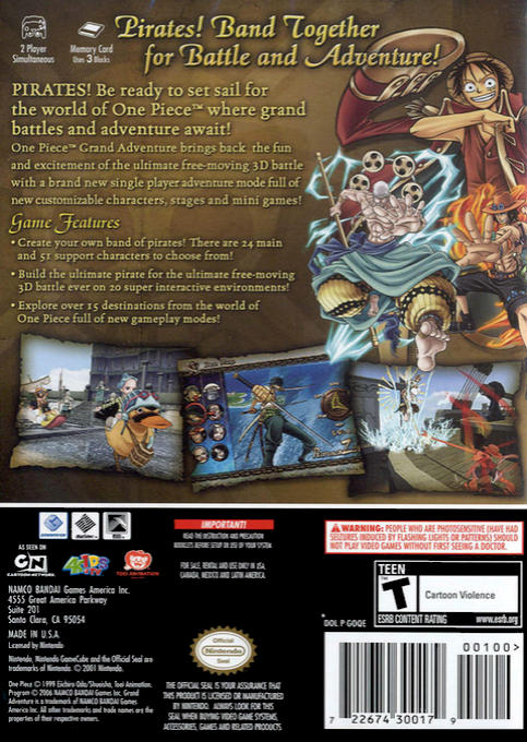 One Piece Grand Adventure — box-2D-back (US)