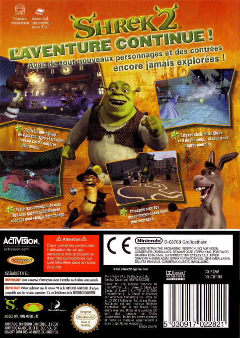 Shrek 2 — box-2D-back (FR)