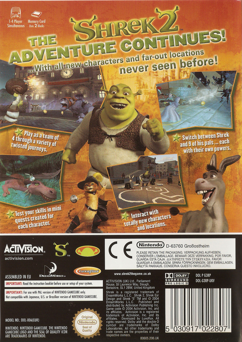 Shrek 2 — box-2D-back (EU)