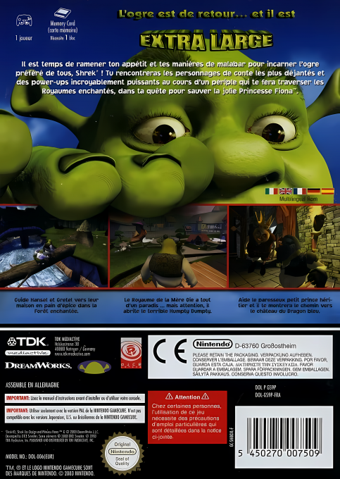Shrek - Extra Large — box-2D-back (FR)