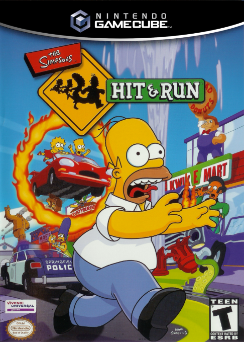 Simpsons - Hit And Run, The box art
