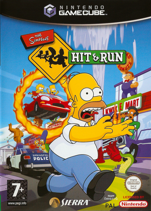Simpsons - Hit And Run, The — box-2D (EU)