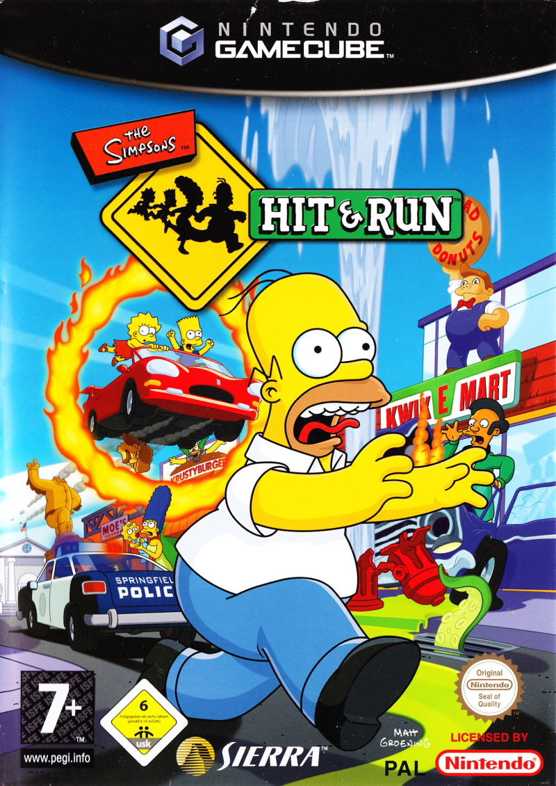 Simpsons - Hit And Run, The — box-2D (DE)