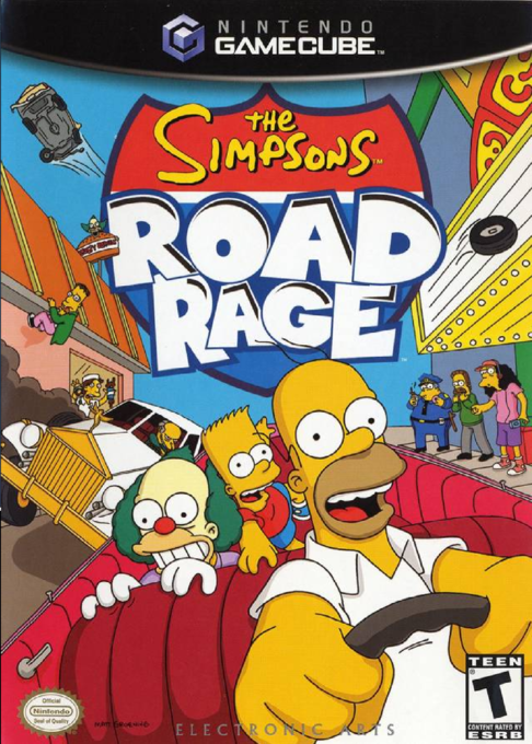 Simpsons - Road Rage, The box art