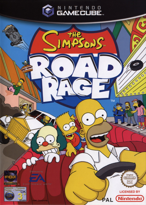 Simpsons, The - Road Rage — box-2D (EU)