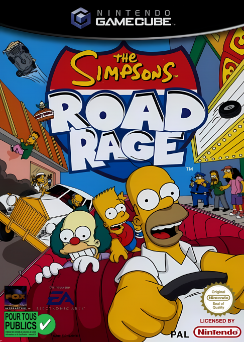 Simpsons, The - Road Rage — box-2D (FR)