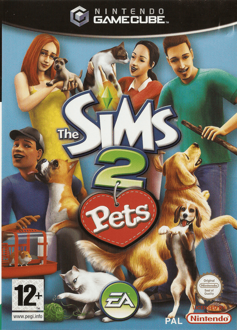 Sims 2 - Pets, The — box-2D (EU)