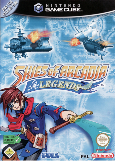 Skies Of Arcadia Legends — box-2D (DE)
