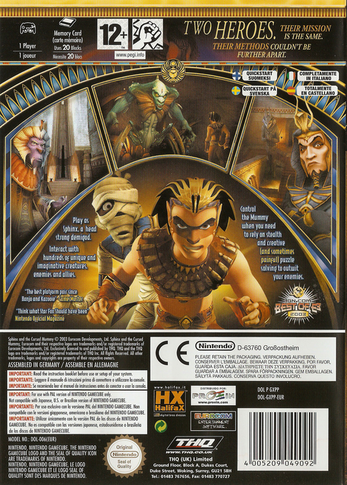 Sphinx And The Cursed Mummy — box-2D-back (EU)