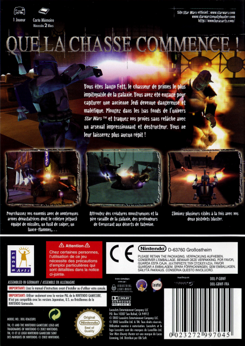 Star Wars - Bounty Hunter — box-2D-back (FR)