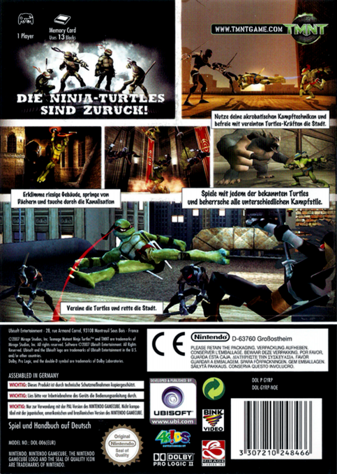 Tmnt - Teenage Mutant Ninja Turtles — box-2D-back (EU)
