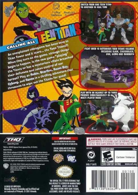 Teen Titans — box-2D-back (US)