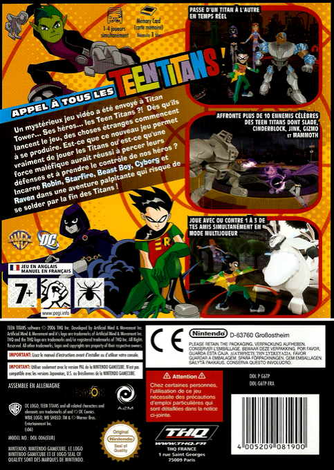 Teen Titans — box-2D-back (FR)