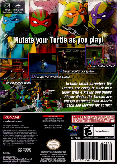Teenage Mutant Ninja Turtles 3 - Mutant Nightmare — box-2D-back (US)