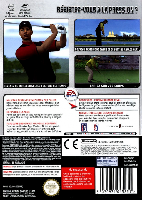 Tiger Woods Pga Tour 06 — box-2D-back (FR)