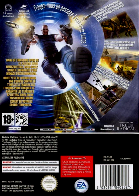 Timesplitters - Future Perfect — box-2D-back (FR)