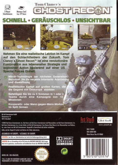 Tom Clancy's Ghost Recon — box-2D-back (DE)