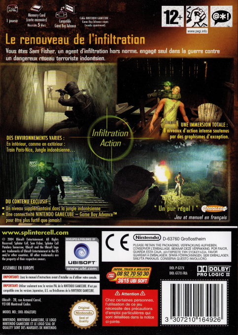 Tom Clancy's Splinter Cell - Pandora Tomorrow — box-2D-back (FR)