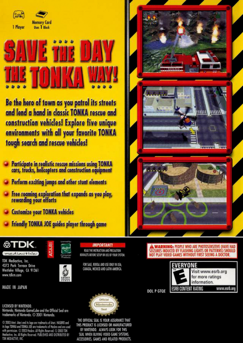 Tonka - Rescue Patrol — box-2D-back (US)