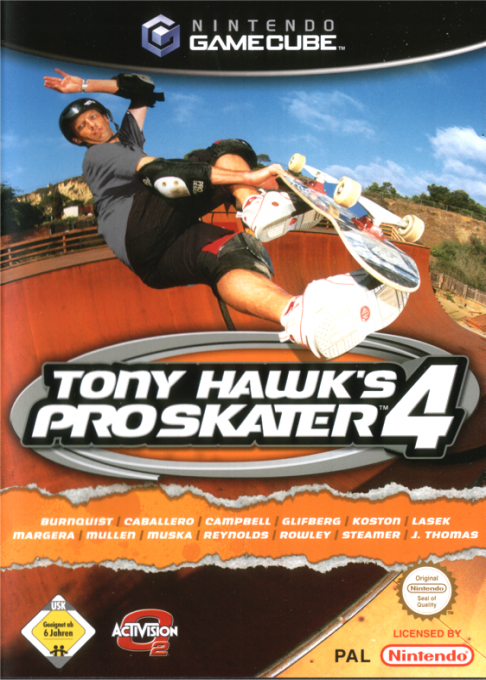 Tony Hawk's Pro Skater 4 — box-2D (DE)