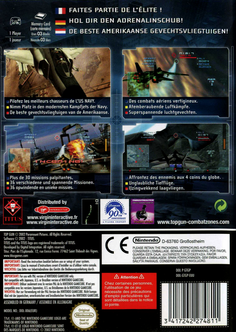 Top Gun - Combat Zones — box-2D-back (EU)