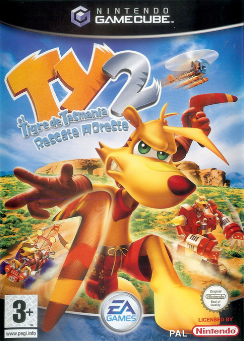 Ty The Tasmanian Tiger 2 - Bush Rescue — box-2D (SP)